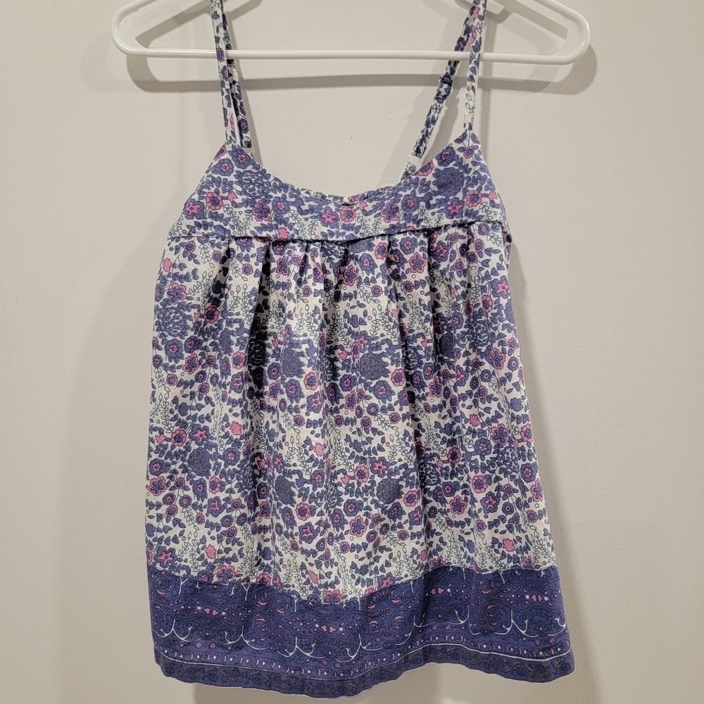 Plum Pretty Sugar Women's Pajama  Floral Tank Small 100% Cotton